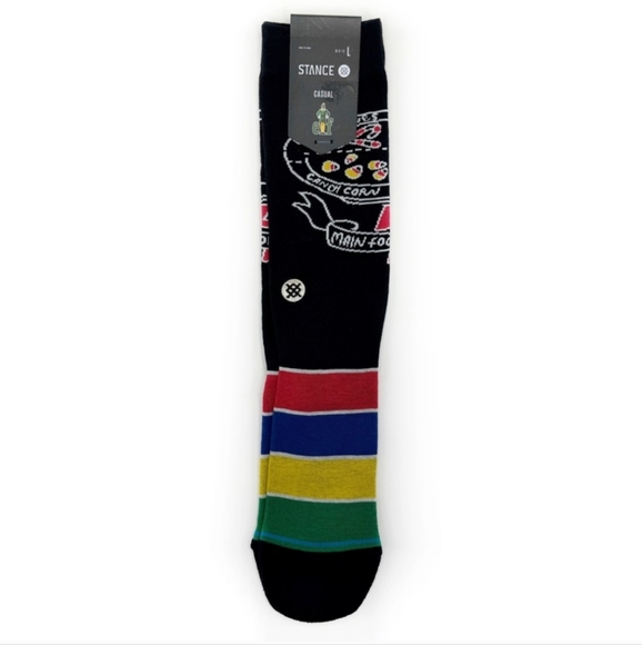 NWT Men's Elf Food Groups Stance Striped Crew Socks - Picture 2 of 10